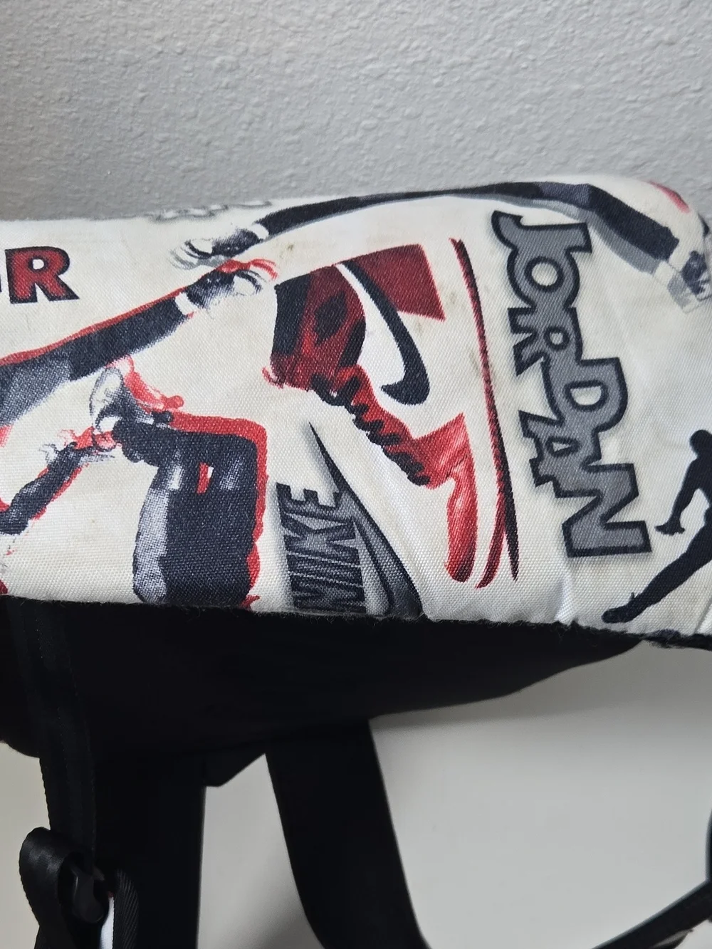 Jordan White, Black and Red Jumpman Logo Backpack